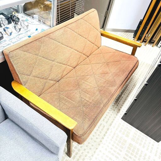 家具 ソファー 2人掛け ひじ掛け ビンテージ