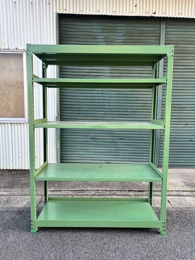 スチール 棚 シェルフ ラック 5段 幅約155×奥行約60×高さ約210cm USED 中古