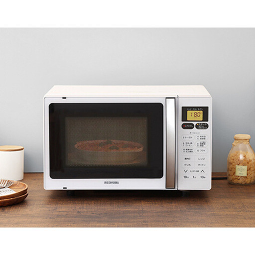 【クリーニング済】アイリスオーヤマ オーブンレンジ16L ターンテーブルタイプ_f7c27f58