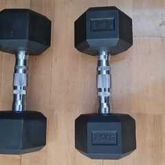 TOP FILM Hexaganol dumbell pair-7.5 Kg each.