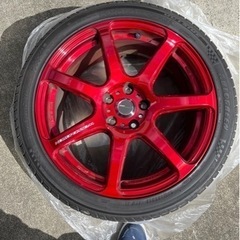 ☆WORKエモーション☆T7R☆245/40R18☆ホイールタイヤ4本セット極上品♪