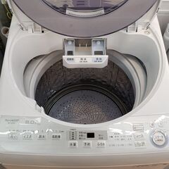 SHARP 2019年製 8.0㎏全自動洗濯機　ES-GV8Cの画像