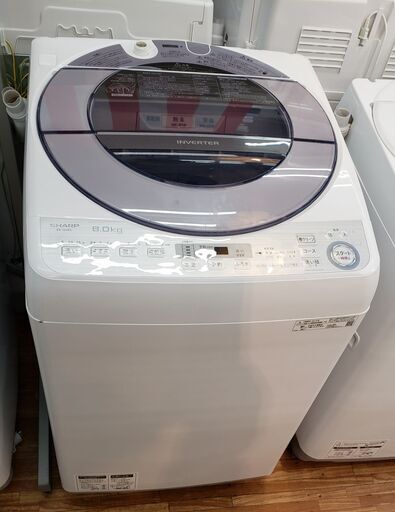 SHARP 2019年製 8.0㎏全自動洗濯機　ES-GV8C