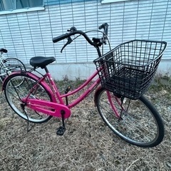 受け渡し予定者おります　自転車　ママチャリ　大きめのカゴの画像