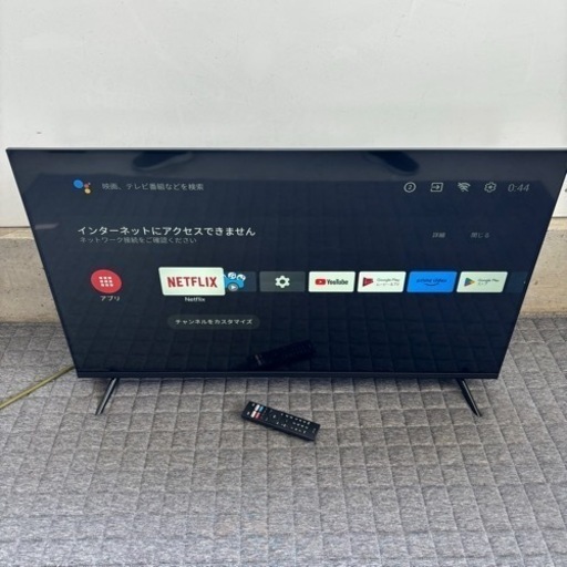 【美品】ASTEX 4K 43V型 チューナーレススマートテレビ AX-MSK43
