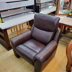 ※ 近新家具 1人掛け ソファー レザー ダークブラウン■幅93...