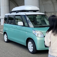 ルーフボックスinno BRQ33WH　スペーシア用バー