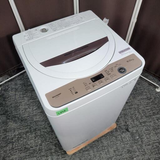 ‍♂️h060327売約済み❌5806‼️配送設置は無料‼️最新2022年製✨SHARP 6kg 洗濯機