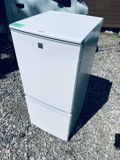 ♦️SHARPノンフロン冷凍冷蔵庫【2019年製】SJ-14E7-KW