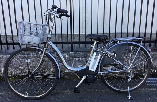 ＜整備・美品＞ブリヂストン・アシスタ・電動アシスト自転車26インチ・シルバー・お掃除済みですぐ乗れます