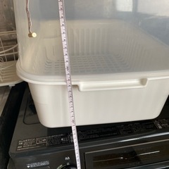 カバー付き食器水切りかご　キッチン用品