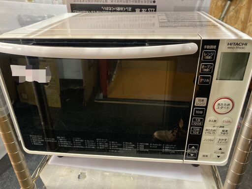 ☆中古￥9,800！HITACHI　オーブンレンジ　家電　2019年製　MRO-TF65C型　【BC123】