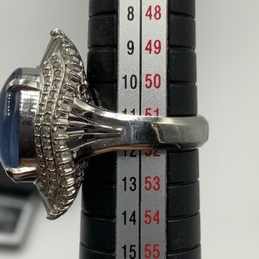 売り切れました。Pt900 プラチナ900 スターサファイヤ　13.03ct ダイヤ1.72ct リング　 18.6g 約11.5号
