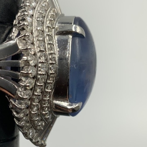 売り切れました。Pt900 プラチナ900 スターサファイヤ　13.03ct ダイヤ1.72ct リング　 18.6g 約11.5号
