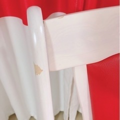 家具 椅子 ダイニングチェア (レッド♡)の画像