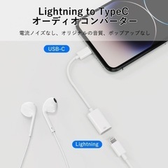 【新品】Lightning→USB-C変換ケーブルの画像