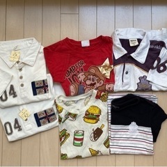 男の子130サイズ19着まとめ売り&バラ売り❤︎TシャツロンTジャージ短パンSETの画像