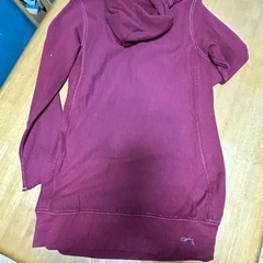 デニムダンガリーのパーカーワンピの画像