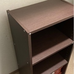【3段ボックス】3個セット 棚 カラーボックス ブラウンの画像