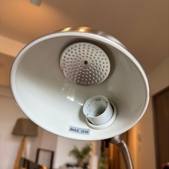 【募集終了】IKEAフロアランプ シルバー　グースネックE26の画像
