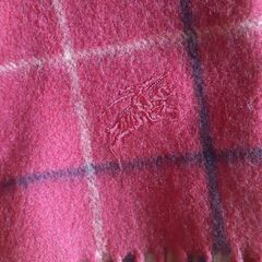 🧣BURBERRY カシミアマフラー 高級ブランド イギリス製 カシミア100%の画像