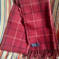 🧣BURBERRY カシミアマフラー 高級ブランド イギリス製 カシミア100%の画像