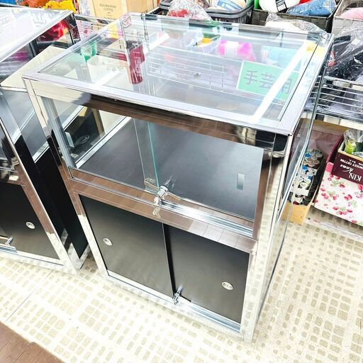 1/27【半額】メーカー不明 ショーケース ガラスケース 宝飾ケース 飾り棚