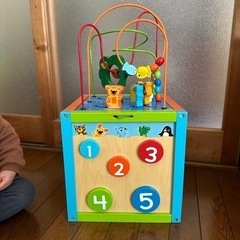木のおもちゃ　ビーズコースター