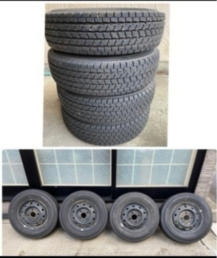 ヨコハマ スタッドレスタイヤ  バリ山　　145/80/ R1 2  LT  22年製 アイスガードig91