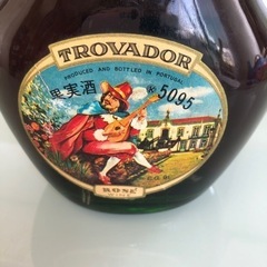 トラバドール 高級ロゼワイン 未開封　ビンテージボトル古酒 洋酒 5095 果実酒 ROSE WINE TROVADOR 375ml ラスト1点 の画像