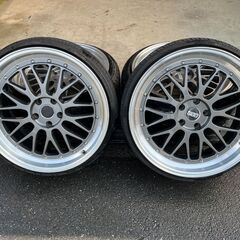 BBS LM風 20インチ メッシュホイール4本セット 114.3 5穴 8.5j 9.5j 深リム