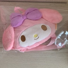 【お取引先決定】マイメロディ　リュックサック　ぬいぐるみ　と　ニット帽
