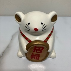 I2403-577 干支 子 開運 招福 貯金箱 汚れ・キズあり 中古
