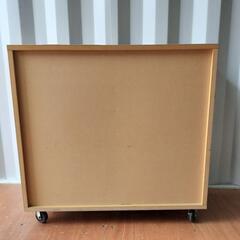 キャスター付き　MDF シェルフ　家具 収納家具 キャビネットの画像