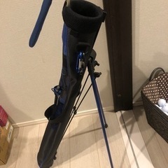 ゴルフスタンドバッグとボールの画像