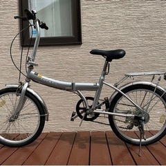 シマノ6段変速 折りたたみ自転車　