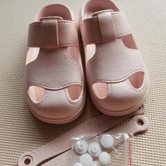 【新品】子供靴 2way サンダル　18.5ｃｍの画像