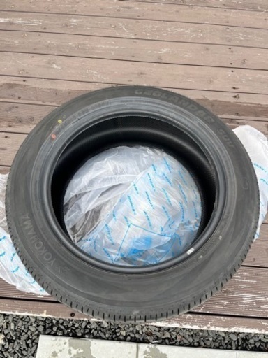 225/55R18　タイヤのみ4本　デリカD:5新車外し ヨコハマジオランダー