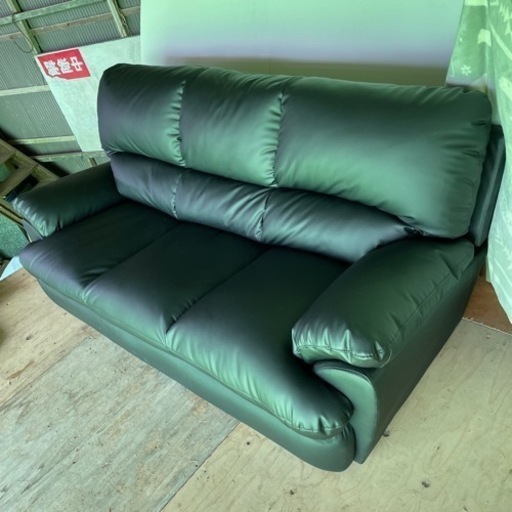 【中古品】家具 黒ソファ 3人掛けソファ