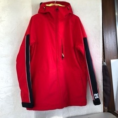 DCスノーボードウェア 赤 黄色 メンズ 大きめサイズ L 極美品 未使用に近い ポケット スノボーウェア ビッグ BIGサイズ 男性 ジャケット