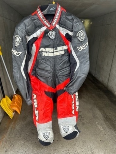 バイク用　アレンネス革ツナギ