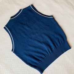 【美品】苫小牧南高校  指定ニットベスト M 性別共用　の画像