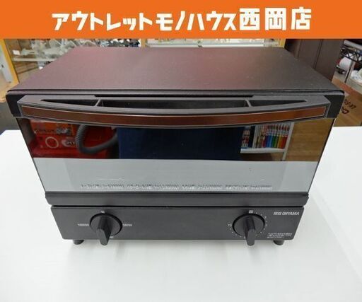 オーブントースター アイリスオーヤマ 2020年製 BLSOT-011-B 2枚焼き マットブラック トースター 西岡店