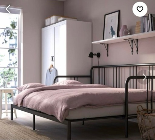 IKEA FYRESDAL フィーレスダル　マットレス付き、ソファーベッド、寝具
