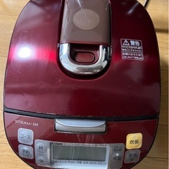 ★panasonic パナソニック　炊飯器　赤★