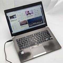 安さで勝負 13.3型 中古ノートパソコン 東芝 R63/J 第7世代Core i5 メモリ8GB 高速SSD 無線WiFi Bluetooth カメラ Windows11 Office 保証付