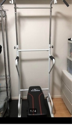 【お値下げ】懸垂器具、トレーニングベンチ、アブローラー、ダンベルセット