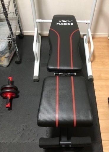 【お値下げ】懸垂器具、トレーニングベンチ、アブローラー、ダンベルセット