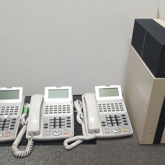 ＮＴＴビジネスフォン3台+主装置セット