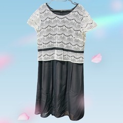 大きいサイズ　セレモニースーツ　ジャケット+ワンピースの画像